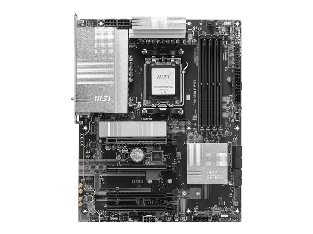 Msi Pro B850-P Wifi - Motherboard - Atx - Sockel Am5 - Amd B850 Chipsatz - Usb 3.2 Gen 2, Usb-C 3.2 Gen2, Usb 3.2 Gen 1 - 5 Gigabit Ethernet, Wi-Fi 7