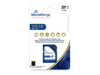 Mediarange Mr969 - Flash-Speicherkarte - 128 Gb - Uhs-I / Class10 - Sdxc - Blau