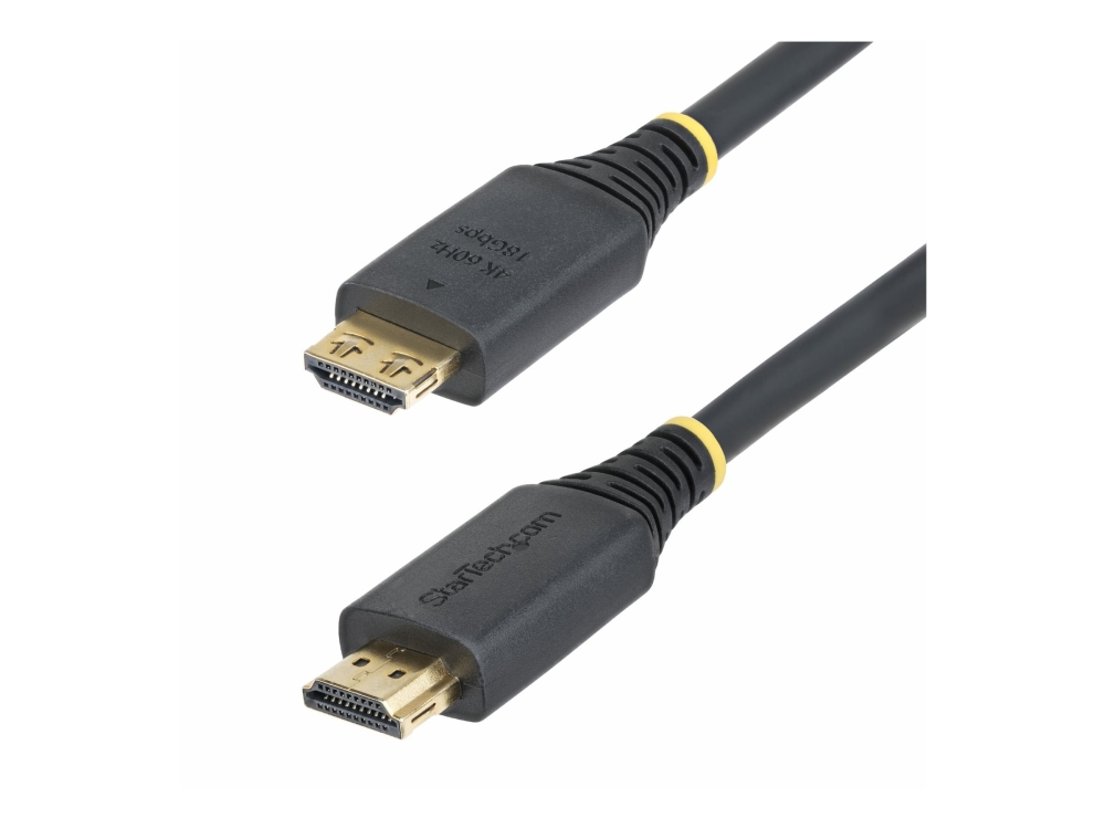 Startech.Com 4,5M High Speed Hdmi-Kabel Mit Griff-Steckern, 4K 60Hz/1440P 144Hz, 18 Gbps, Hdr10/Hdcp 2.2, Uhd Hdmi Arc Kabel Für Tv/Monitor/Display,