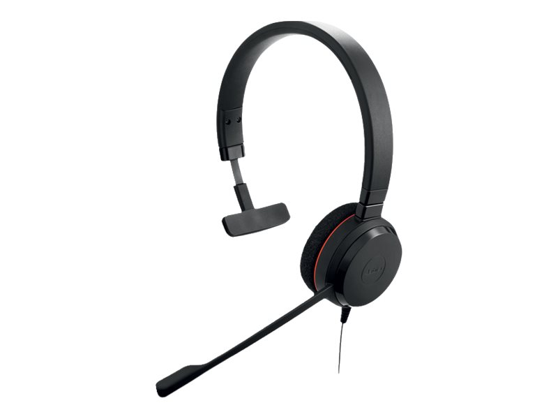 Jabra Evolve 20se Uc Mono Headset På Örat Kabelansluten Usb C Usb A Ljudisolerande Certifierad För Microsoft Teams