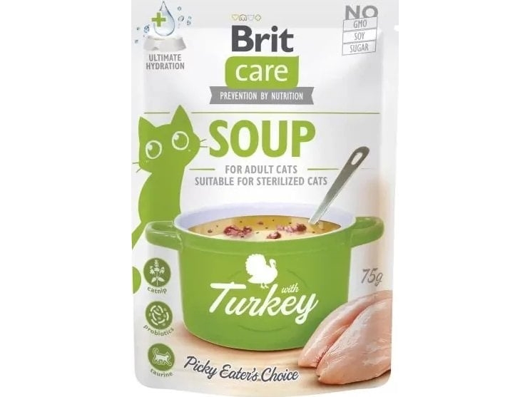 Brit Care Katzennassfutter Suppe Truthahn 75G