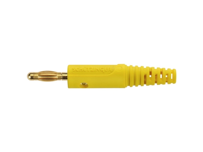 Schützinger fjederbur stik Pin-Ø: 4 mm Gul 1 stk (DI FK 8 L Au / GE)