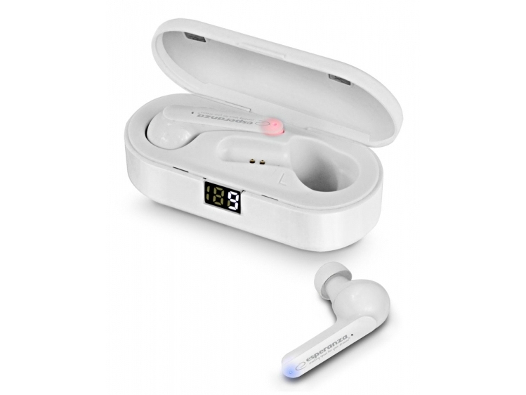 Esperanza Eh230w, True Wireless Stereo (Tws), Anrufe/Musik/Sport/Alltag, Kopfhörer, Weiß