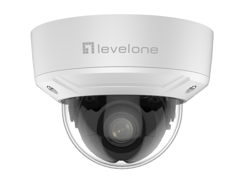 Levelone Gemini Zoom Ip-Kamera, 6 Mp, Zoom, H.265, Innen-/Außenbereich, Cctv Sicherheitskamera, Innen & Außen, Kabelgebunden, Zimmerdecke, Weiß, Dome