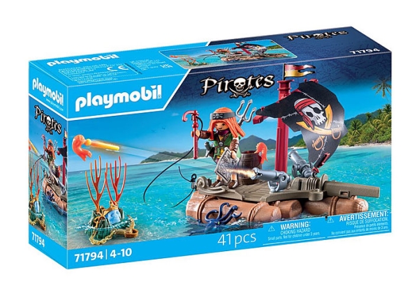 Playmobil Pirates - Piratflåde med Skat - 71794 - 41 Dele