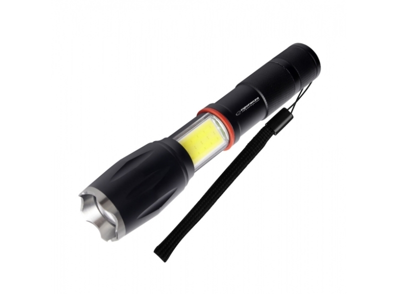 Esperanza Dione, Taschenlampe, Schwarz, Tasten, Led, 2 Lampen, 3 W