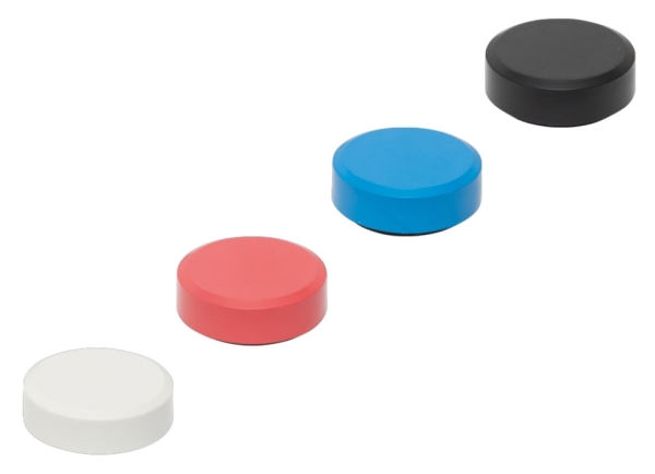 Maul Magnet Maulpro Recycling (Ø X H) 29 Mm X 11 Mm Rund Farblich Sortiert, Weiß, Rot, Blau, Schwarz 20 Stück 6177399