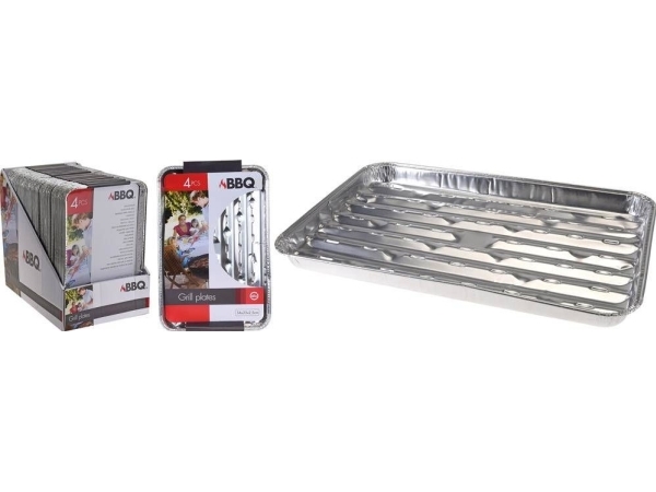 Affek Design Set 4 Grillpfannen 34X23x2,5 Cm Aluminium