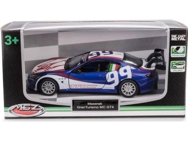MSZ 1:43 Maserati GranTurismo MC GT4/67355A/blå