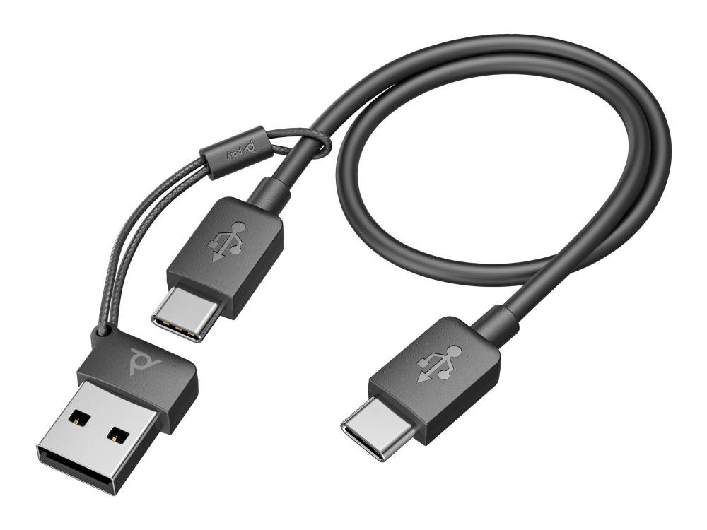 Hp Poly Voyager Focus 2 - Headset - På Øret - Bluetooth - Trådløs - Aktiv Støjfjerning - Usb-C Via Bluetooth Adapter - Sort - Zoom Certified