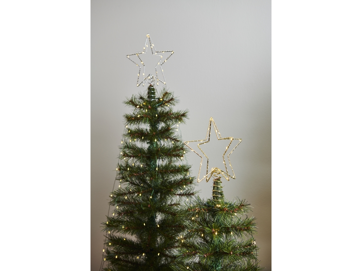 Sirius Christina julgransspets silver H 25 cm | Julen - För julgranen - Julgransbelysning | GameStuff