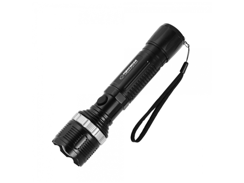 Esperanza Epione M, Hånd Lommelygte, Sort, Knapper, Led, 1 Lampe( R), 1 W