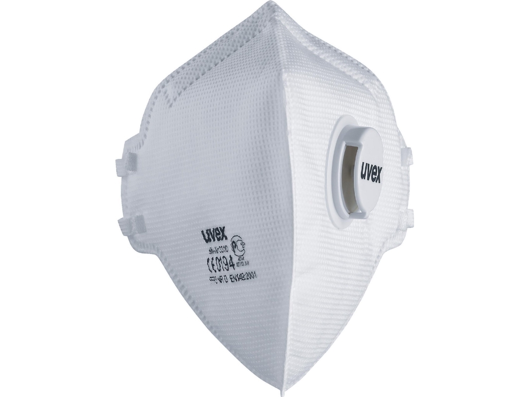 Uvex Silv-Air Classic 3310 FFP3 andningsskydd med ventil, vit, 3 st. | Färg & Tillbehör - Tillbehör - Skydd | GameStuff