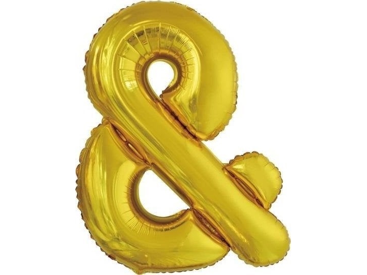Party Deko Folienballon Schild &Amp Gold 71X86cm