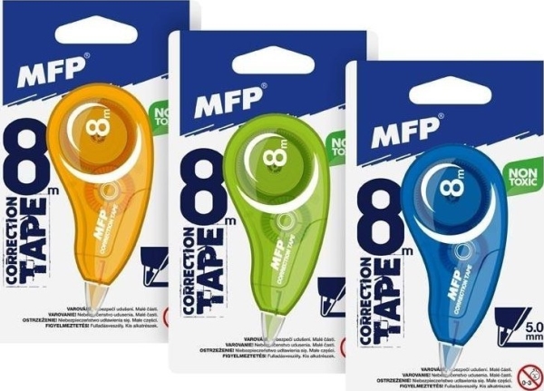 MFP papperkorrigering med tejp 5 mm/8 m ME195 4000250 | Skrivredskap - Korrigeringsprodukter - Korrigeringsroller | GameStuff