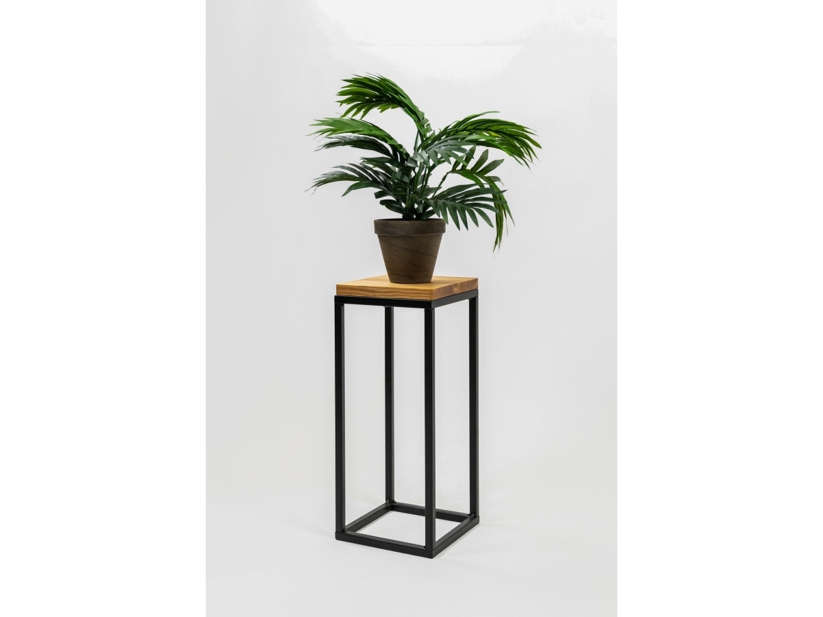 MAK FLOWER STAND LAVALXS BLACK OAK 19X19X47