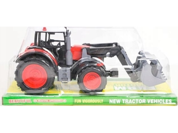 Tupiko Red traktor med skovl 666-216B 14381