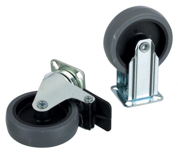 TRIXIE 3988, Hjul till transportbur för husdjur, Svart, Silver, Gulliver 4-7, 4 styck | Djurmärken - Tillbehör - Trixie | GameStuff