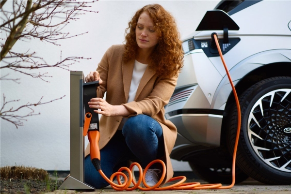 Type 2 Selvoprullende Ladekabel, Op Til 22 Kw, 3 M, Orange - Kabellængde 3 M