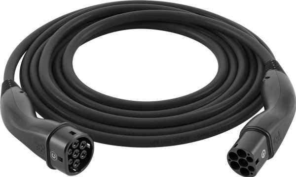 Type 2-Ladekabel, Op Til 11 Kw, 3 M, Sort - Kabellængde 3 M