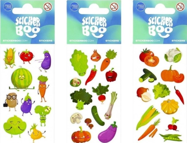 Sticker Boo Stickers Grøntsager Og Frugtblanding