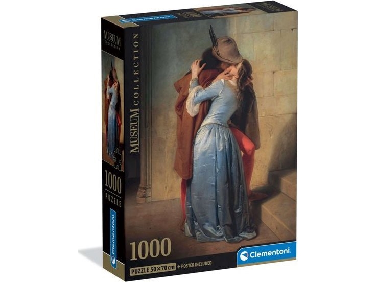 Clementoni Puzzle Compact Museum Hayes: Der Kuss 1000 Teile (37064)