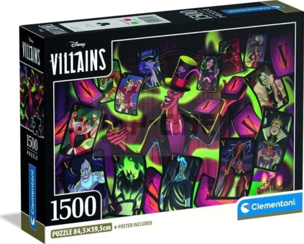 Cle Puslespil 1500 Compact Disney Villains 31744