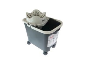 Spand Mery 14ltr Med Hjul Automatisk Vrider Grå Sæt
