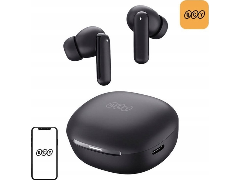 Tws Qcy Melobuds Ht16 Bluetooth 5.4 Sbc/Aac Ipx4 Trådløse In-Ear-Hovedtelefoner (Sort)