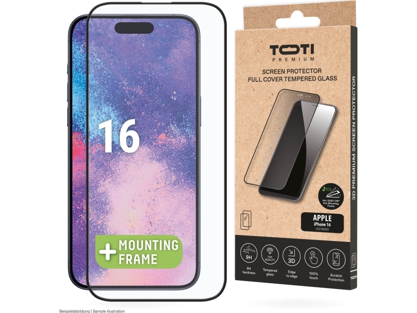 Premium Tempered Screen Protector Glass 3D Full Cover For Apple Iphone 16