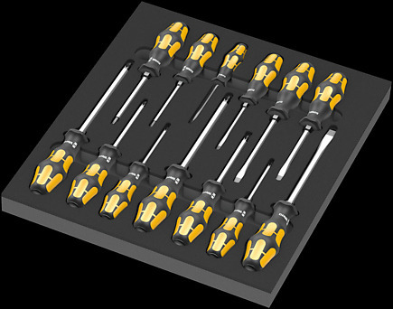 Wera 9714 Schraubendreher-Satz Universal Ph, Pz, Tx