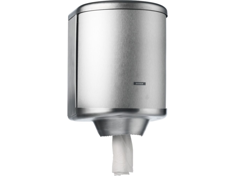 Dispenser, Katrin, Midi, 26,1cm, Ø26,1cm, grå, rustfrit stål