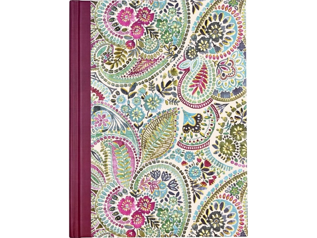 Sewn Notebook Paisley Watercolor |
