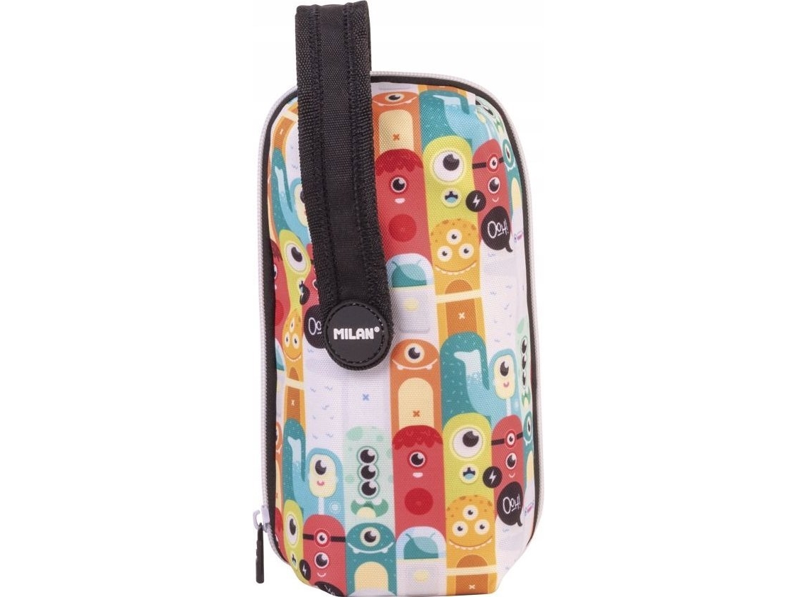 Multi Pencil Case With 4 Aliens Multicolored Pencil Cases