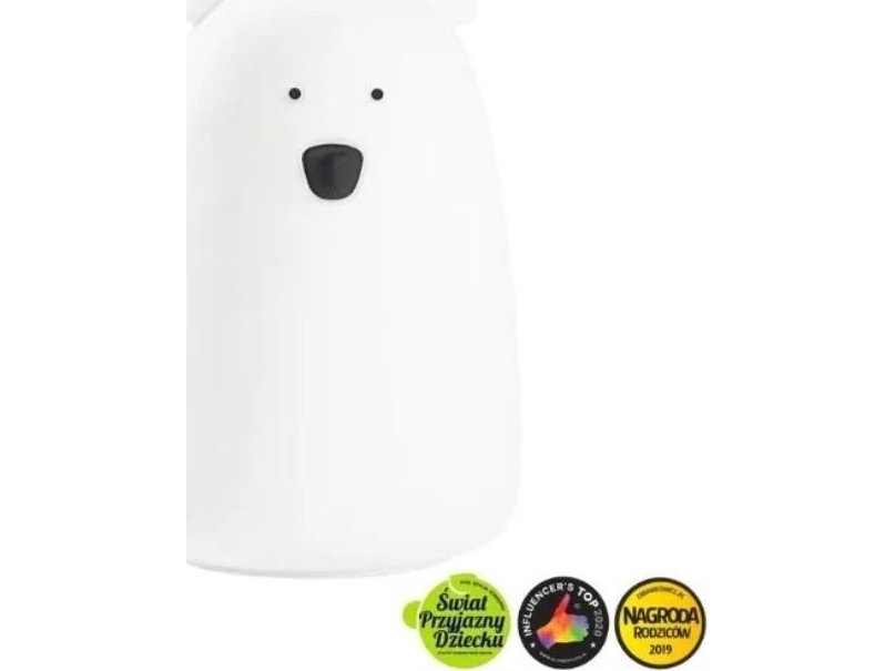 Nalle iso silikonilamppu valkoinen