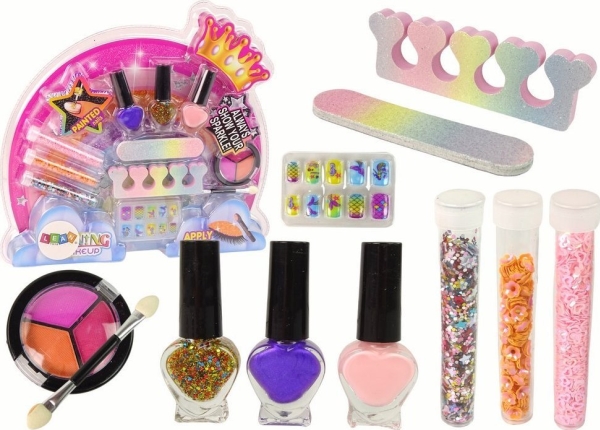 Makeup and nail art kit Rainbow | Leksaker - Rollek - Kostym | GameStuff