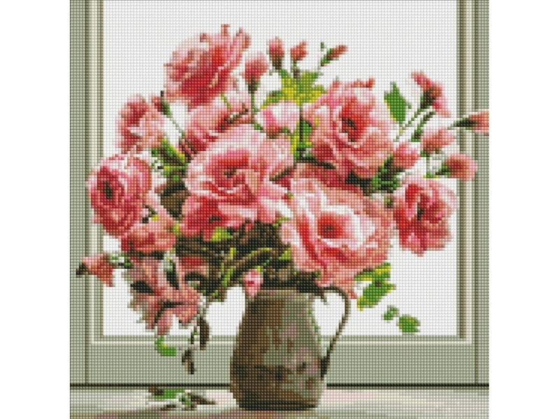 Diamantmosaik - Bouquet Aroma 40X40cm