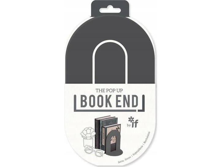 Book End Buchablage Dunkelgrau