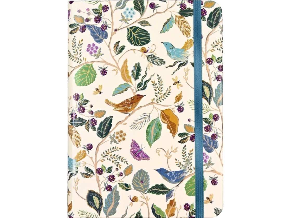 Mini Notebook Birds and Blackberries