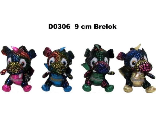 Schlüsselanhänger Drache "Krakau" 9Cm Mix