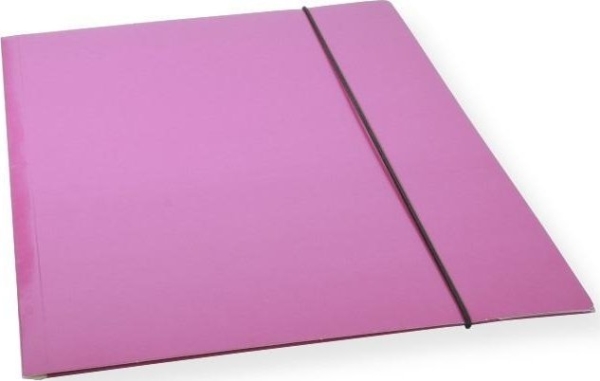 A4 Folder With Rubber Band Violet Lacquer 300Gsm (10Pcs)