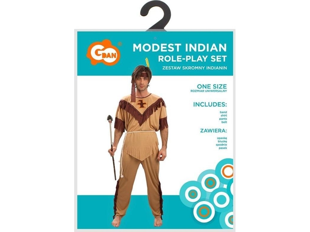 Beskedent Indianerkostume Til Voksne I Størrelse Univ.