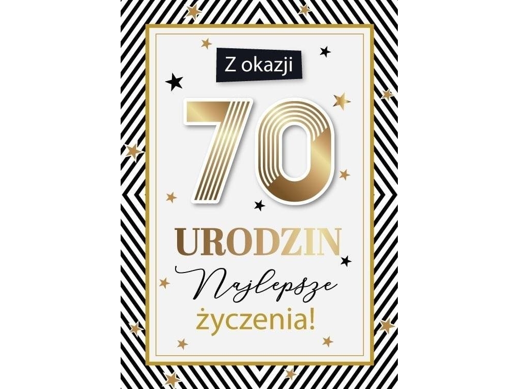 Geburtstagskarte 70