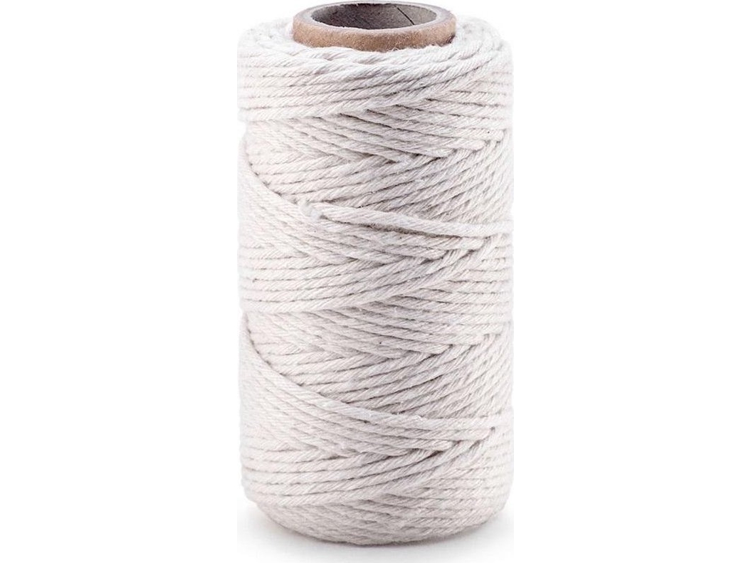 Cotton Twine For Macramé White 3Mmx200m