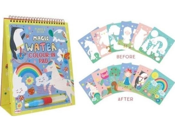 Rainbow Fairies Water Coloring Book With Pen 6 Cards