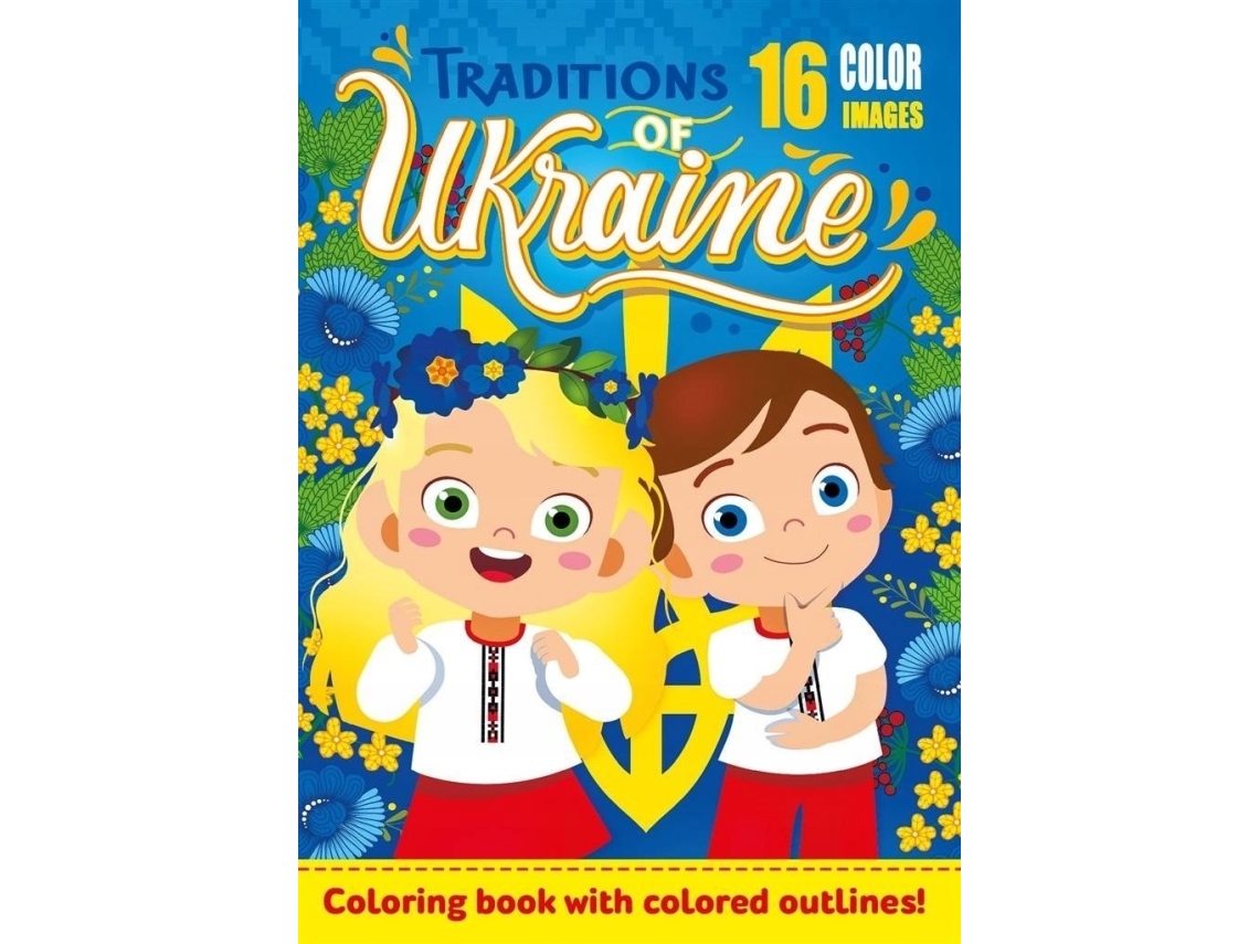 Malbuch A4 16 Bilder Ukrainische Traditionen
