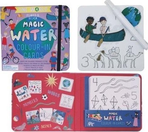 One World Water Coloring Book With Pen 10 Cards