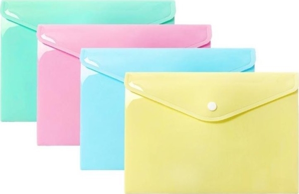 Konvolutmappe A5 PP pastel (10 stk)