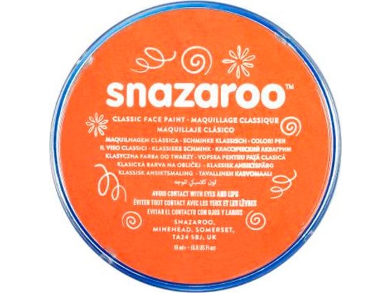 Akson Snazaroo 18 Ml Ansigts- Og Kropsmaling Orange Orange Uniw