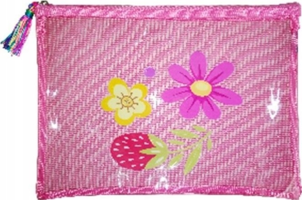 Reißverschluss Blumen-Mesh-Beutel